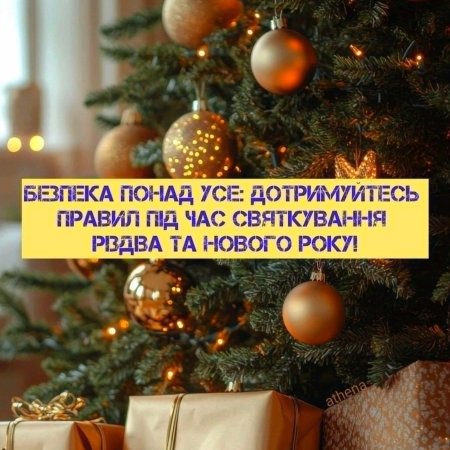 ПРО ПРАВИЛА БЕЗПЕКИ ЖИТТЄДІЯЛЬНОСТІ ПІД ЧАС СВЯТКУВАННЯ РІЗДВЯНИХ ТА НОВОРІЧНИХ СВЯТ