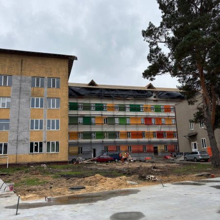 У нашій лікарні тривають роботи з термомодернізації пологового відділення