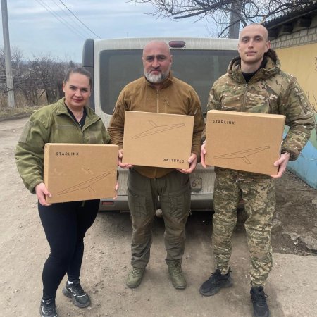 Ще чотири термінали Starlink від громади вже допомагають виконувати завдання на одному з напрямків фронту