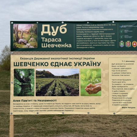 Шевченко єднає країну: у Сарнах з’явилася Алея пам’яті та Незламності